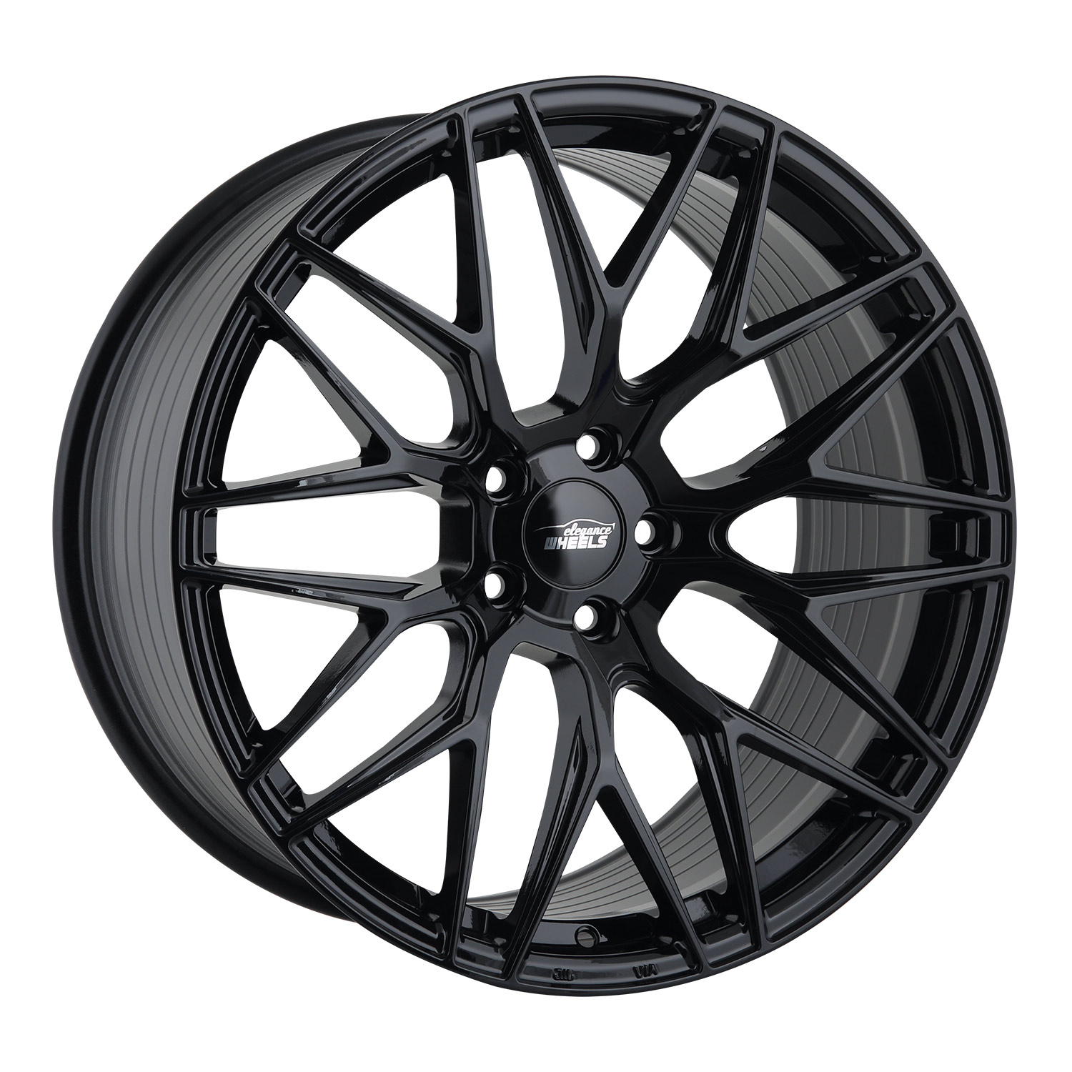 VW T5 T6 T6.1 Kombination 4x Elegance Whees E3FF Concave/Deep Concave Schwarz Hochglanz 9x20 & 10x20