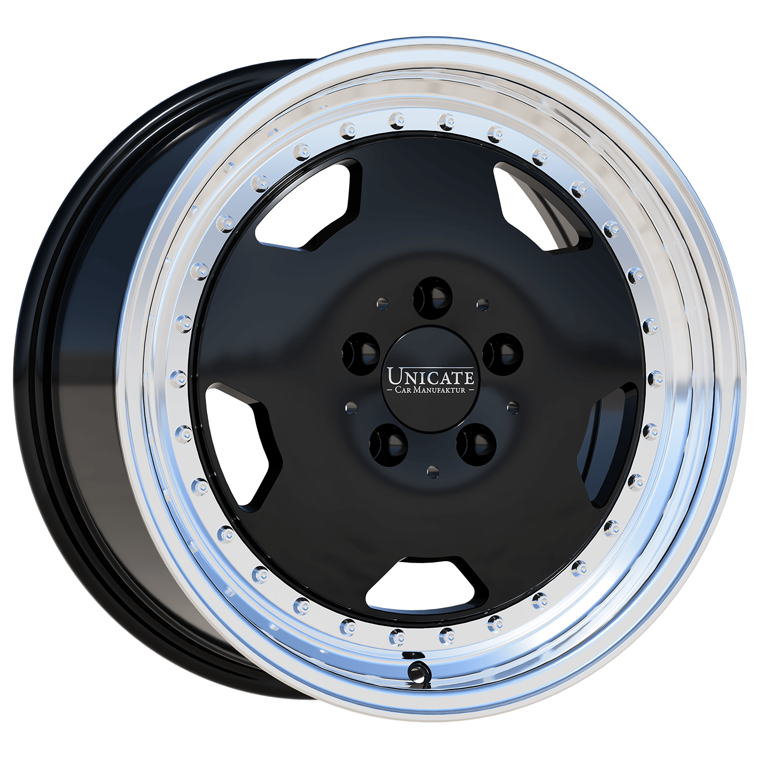 AERO CLASSIC 8,5x17 5x112 ET33 Highgloss Black Lip Polished