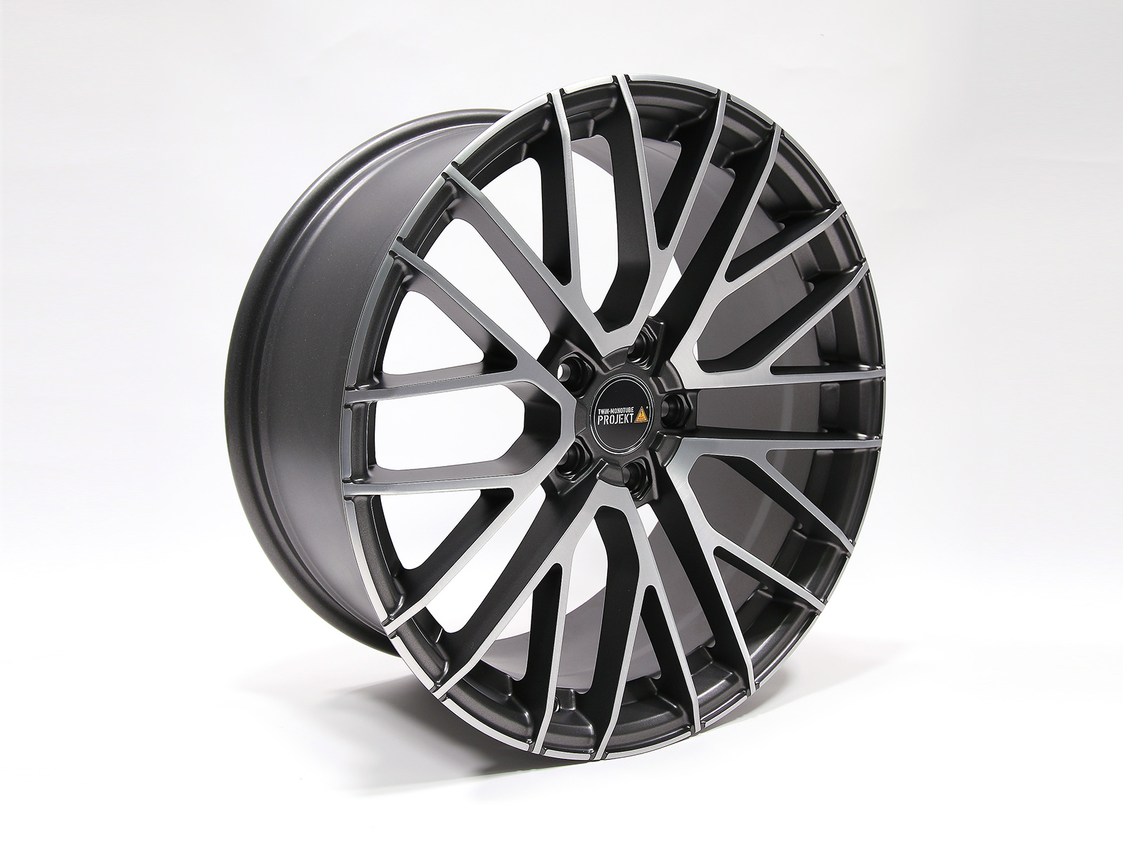 Felge TWIN-MONOTUBE-20.2, 9X20 ZOLL HA ET39 IN GUNMETALL-GEBÜRSTET, DEEP KONKAV