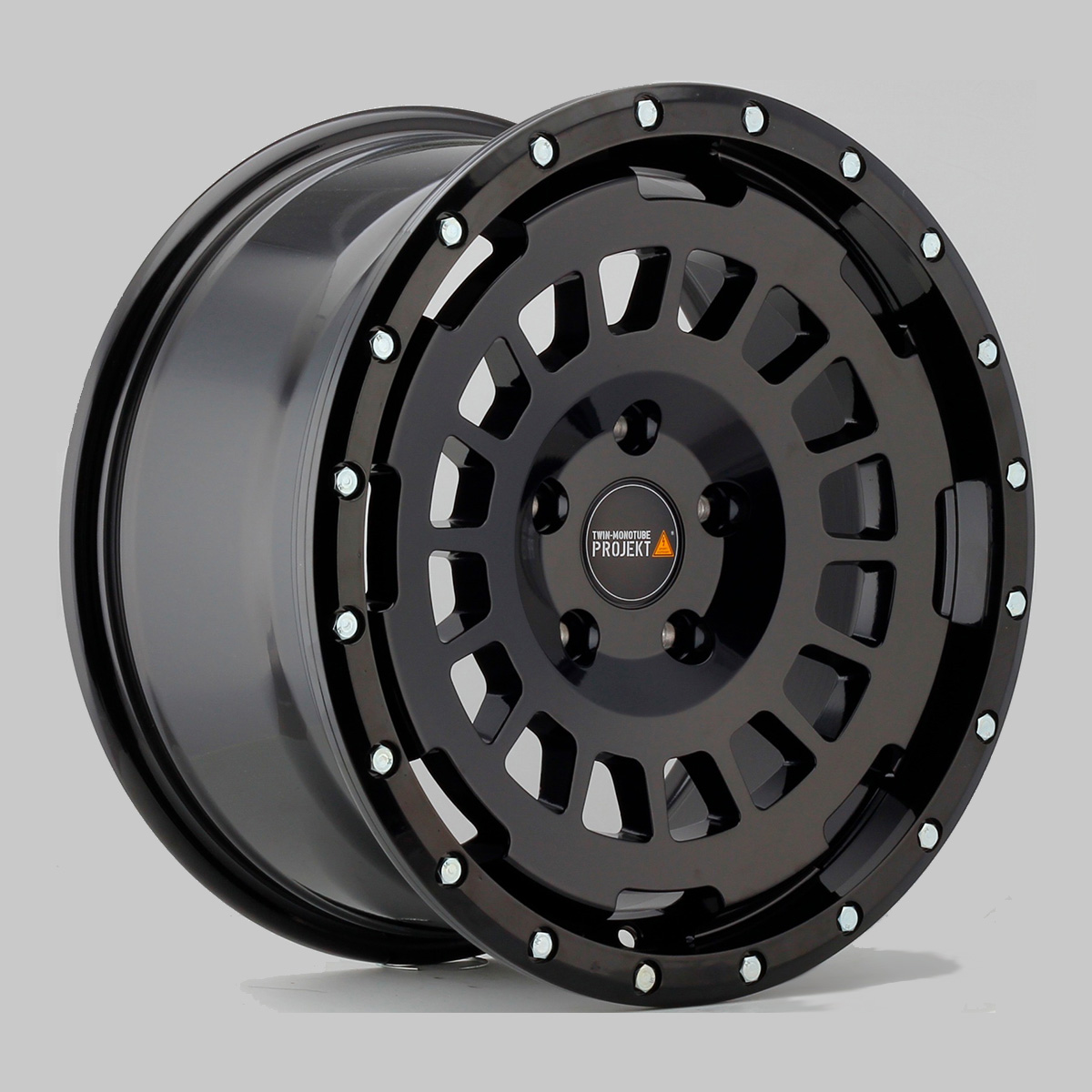 WRANGLER JK TWIN-MONOTUBE-PROJEKT-AT 8X17 ZOLL IN SEIDENMATT SCHWARZ, KONKAV