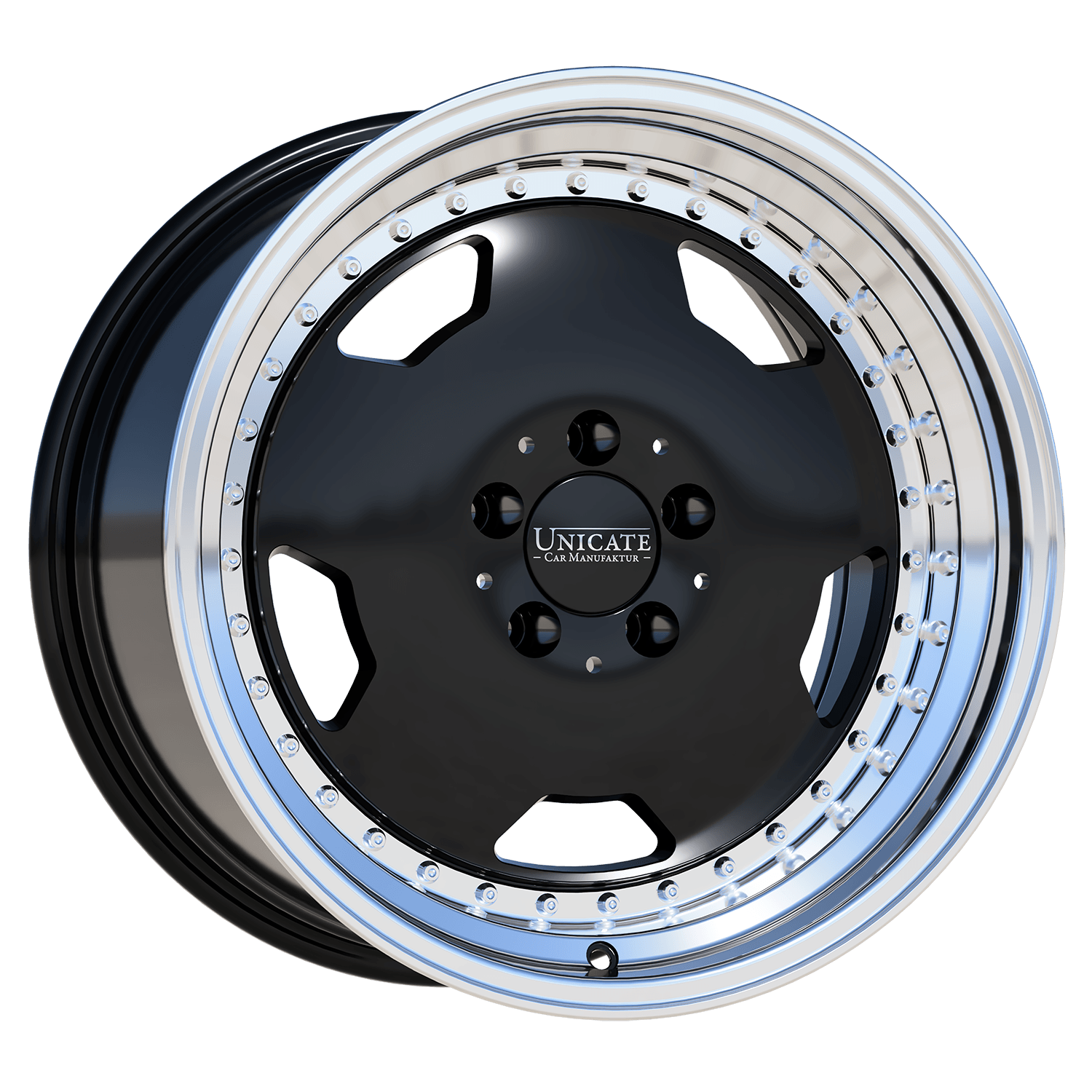 AERO CLASSIC 10,5x19 5x112 ET40 Highgloss Black Lip Polished