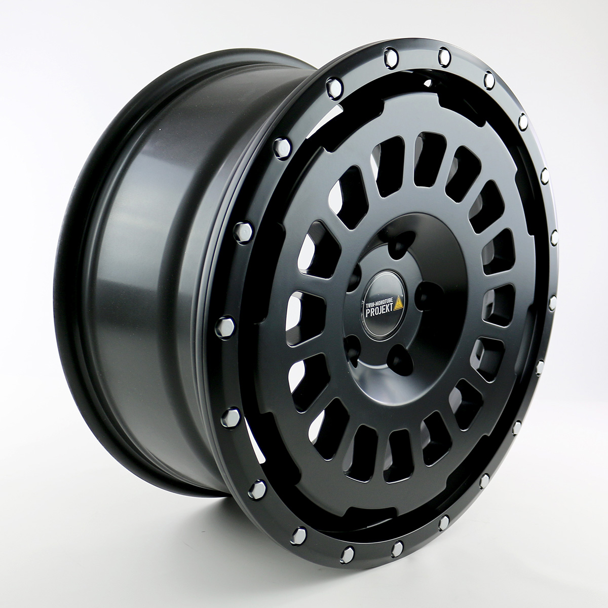 VW T5 T6 T6.1 AMAROK TWIN-MONOTUBE-PROJEKT-AT18 , 8,5X18 ZOLL IN SEIDENMATT SCHWARZ