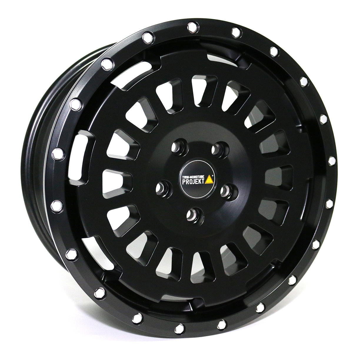 LIGHT TWIN-MONOTUBE-PROJEKT-AT-HD, 8,5X18 ZOLL IN SEIDENMATT-SCHWARZ