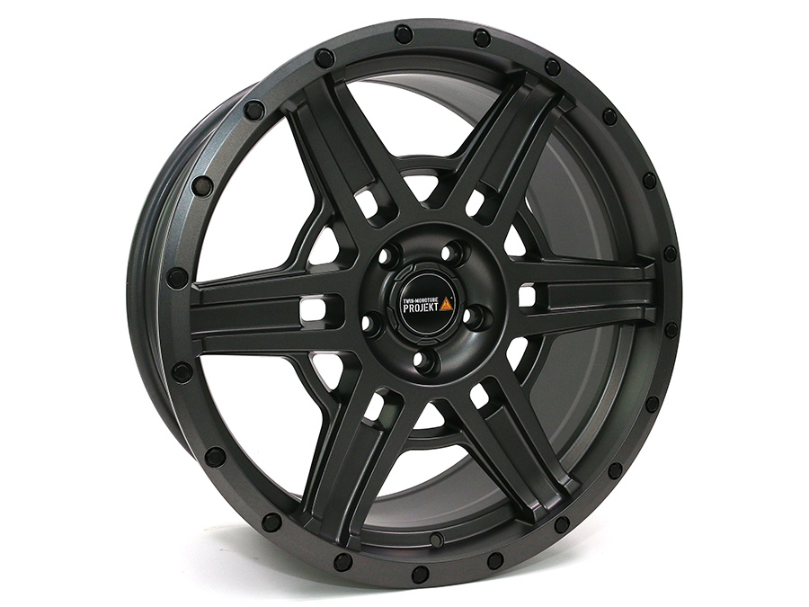 VW T5 T6 T6.1 TWIN-MONOTUBE-PROJEKT-AT5 8X17 ZOLL IN GRANIT, KONKAV