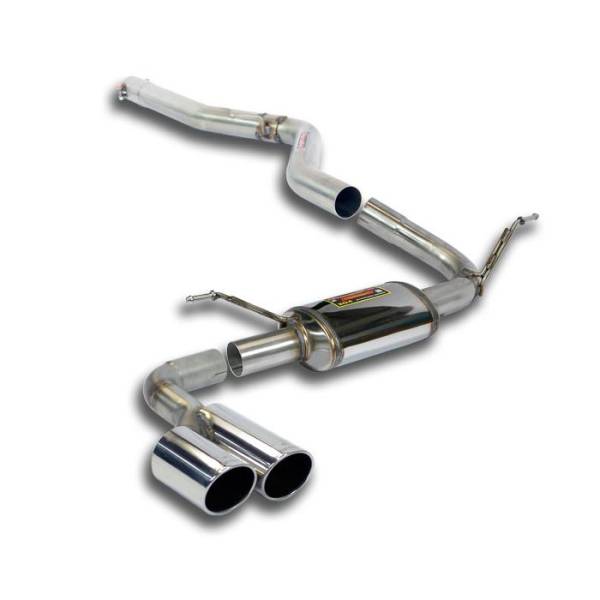 Supersprint Verbindungsrohr + Endschalldämpfer OO80 passend für BMW F33 Cabrio 425d (B47 - 224 PS) 2