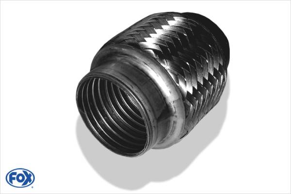 Flexibles Rohr Interlock - Ø70mm innen - Länge: 70mm Innenleben besteht aus Edelstahlwellrohr - Auße