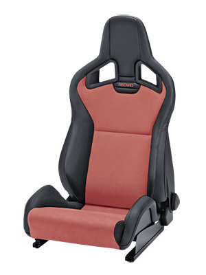 RECARO Sportster CS mit Sitzheizung Kunstleder schwarz/Dinamica rot Fahrersitz