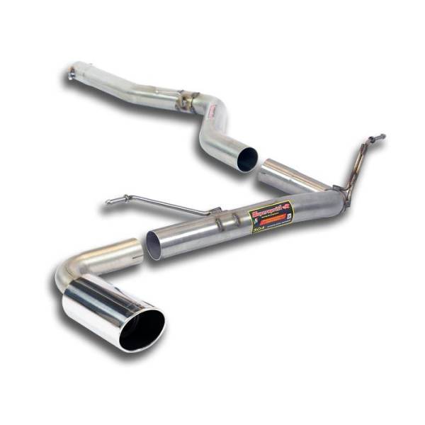 Supersprint Verbindungsrohr + Hinteres Rohr O90(Nachschalldämpfer-Entfall) passend für BMW F32 LCI C