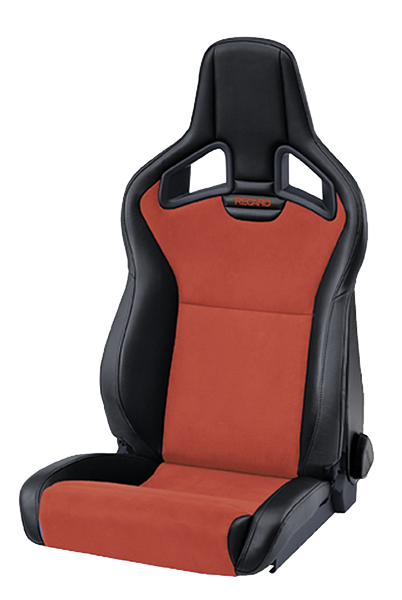 RECARO Cross Sportster CS mit Sitzheizung Kunstleder schwarz/Dinamica rot Fahrersitz