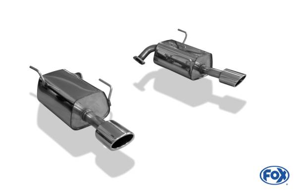 Fox Sportauspuff passend für Subaru Levorg Endschalldämpfer rechts/links - 115x85 Typ 44 rechts/link