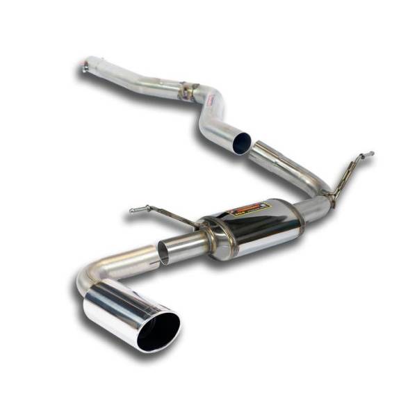 Supersprint Verbindungsrohr + Endschalldämpfer O90 passend für BMW F33 Cabrio 420d (N47 - 184 PS) 20